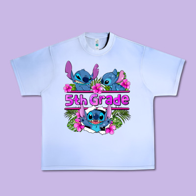 Preview Flower Stitch 5th Grade Urban Heavy Tee Designed By Adodesignshop