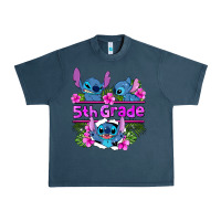 Midnight Navy preview flower stitch 5th grade Urban Heavy Tee - AdoDesignShop