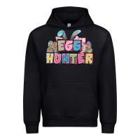 Black Egg hunter plate letters Easter Day Urban Hoodie - HowdyJamesFarm