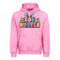 Fuchsia Pink Egg hunter plate letters Easter Day Urban Hoodie - HowdyJamesFarm