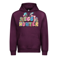 Mauve Wine Egg hunter plate letters Easter Day Urban Hoodie - HowdyJamesFarm