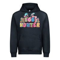 Navy Egg hunter plate letters Easter Day Urban Hoodie - HowdyJamesFarm