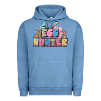 Pigment Pebble Blue Egg hunter plate letters Easter Day Urban Hoodie - HowdyJamesFarm