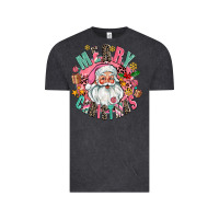 Vintage Black merry christmas santa Vintage Tee - AdoDesignShop