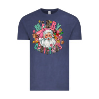Vintage Denim merry christmas santa Vintage Tee - AdoDesignShop