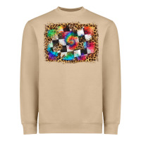Mushroom race leopard and tie dye background Heavyweight Sweatshirt - HRA Design Shop