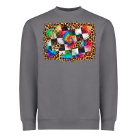 Storm race leopard and tie dye background Heavyweight Sweatshirt - HRA Design Shop