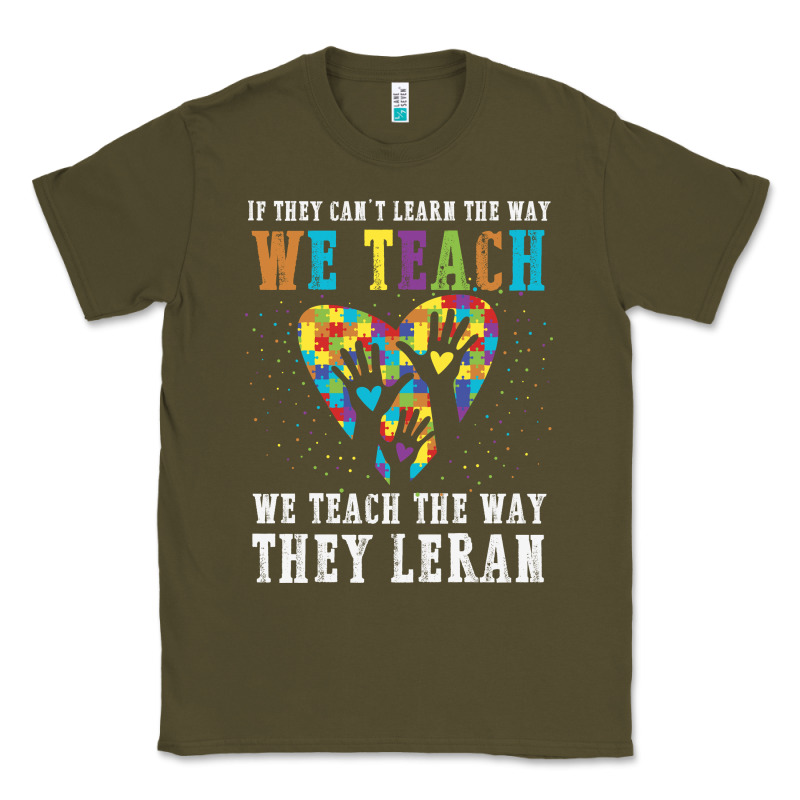 Autism Awareness Teacher Classic Tee by CowhideDigitalArt | Teevron