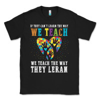 Black Autism Awareness Teacher Classic Tee - CowhideDigitalArt