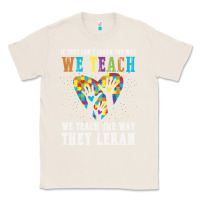 Natural Autism Awareness Teacher Classic Tee - CowhideDigitalArt