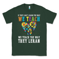 Sports Green Autism Awareness Teacher Classic Tee - CowhideDigitalArt