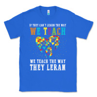 True Royal Autism Awareness Teacher Classic Tee - CowhideDigitalArt