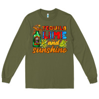 Army Green tequila lime and sunshine Long Sleeve Tee - AdoDesignShop