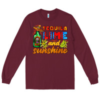Burgundy tequila lime and sunshine Long Sleeve Tee - AdoDesignShop