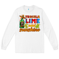 White tequila lime and sunshine Long Sleeve Tee - AdoDesignShop