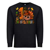 Black my first thanksgiving with turkey bbs Premium Sweatshirt - BundleAndBundleShop