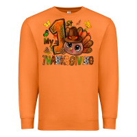 Carrot my first thanksgiving with turkey bbs Premium Sweatshirt - BundleAndBundleShop
