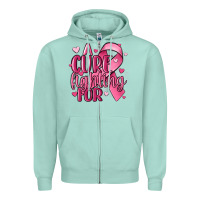 Seafoam a cure fighting for Zipper Hoodie - MaliasSmallBusiness