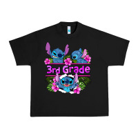 Black preview flower stitch 3rd grade Urban Heavy Tee - AdoDesignShop