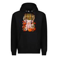 Black halloween party pig Premium Hoodie - RanaPortraitStore