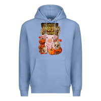 Colony Blue halloween party pig Premium Hoodie - RanaPortraitStore