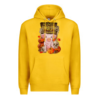 Lemon halloween party pig Premium Hoodie - RanaPortraitStore