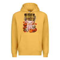 Mustard halloween party pig Premium Hoodie - RanaPortraitStore