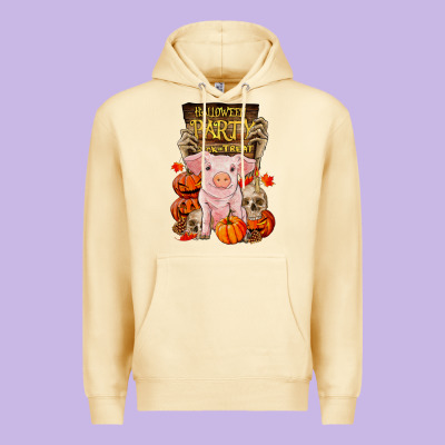 Halloween Party Pig Premium Hoodie Designed By Ranaportraitstore