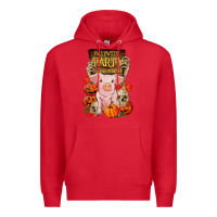 Red halloween party pig Premium Hoodie - RanaPortraitStore