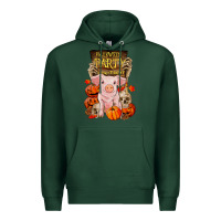 Sports Green halloween party pig Premium Hoodie - RanaPortraitStore