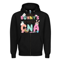 Black every bunnys favorite cna Zipper Hoodie - MaliasSmallBusiness