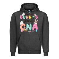 Charcoal Heather every bunnys favorite cna Zipper Hoodie - MaliasSmallBusiness