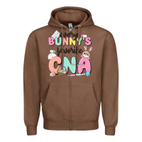 Chestnut every bunnys favorite cna Zipper Hoodie - MaliasSmallBusiness