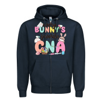 Navy every bunnys favorite cna Zipper Hoodie - MaliasSmallBusiness