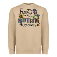 Mushroom fight for autism awareness Heavyweight Sweatshirt - CowhideDigitalArt