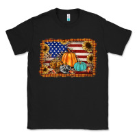 Black american flag fall backgraund Classic Tee - JahusDesignShop