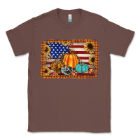 Chestnut american flag fall backgraund Classic Tee - JahusDesignShop