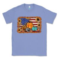 Colony Blue american flag fall backgraund Classic Tee - JahusDesignShop