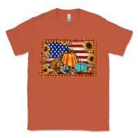 Copper american flag fall backgraund Classic Tee - JahusDesignShop