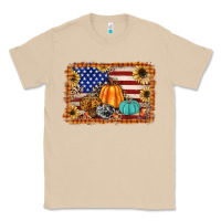 Mushroom american flag fall backgraund Classic Tee - JahusDesignShop
