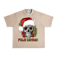 French Oak feliz navidad skull cactus Urban Heavy Tee - JahusDesignShop