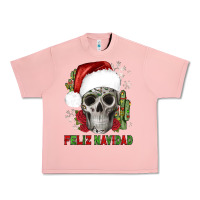 Salmon feliz navidad skull cactus Urban Heavy Tee - JahusDesignShop