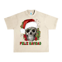 Sandshell feliz navidad skull cactus Urban Heavy Tee - JahusDesignShop