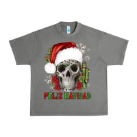 Feliz Navidad Skull Cactus Urban Heavy Tee | Teevron