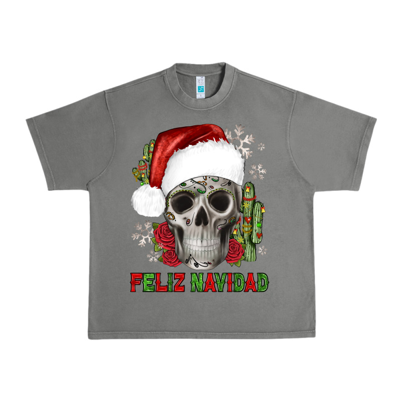 Feliz Navidad Skull Cactus Urban Heavy Tee by JahusDesignShop | Teevron