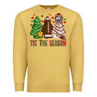 Antique Gold tis' the season american football christmas cakes bbs Premium Sweatshirt - BundleAndBundleShop