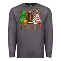 Charcoal Heather tis' the season american football christmas cakes bbs Premium Sweatshirt - BundleAndBundleShop