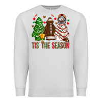 Dove Grey tis' the season american football christmas cakes bbs Premium Sweatshirt - BundleAndBundleShop