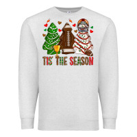 Oatmeal Heather tis' the season american football christmas cakes bbs Premium Sweatshirt - BundleAndBundleShop