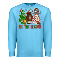 Ocean Blue tis' the season american football christmas cakes bbs Premium Sweatshirt - BundleAndBundleShop